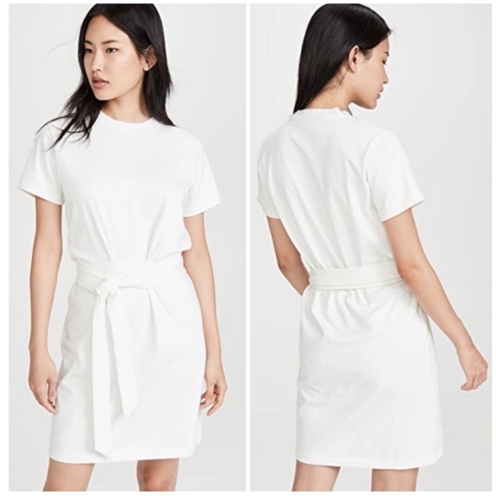 Vince Tie-Waist T-Shirt Dress